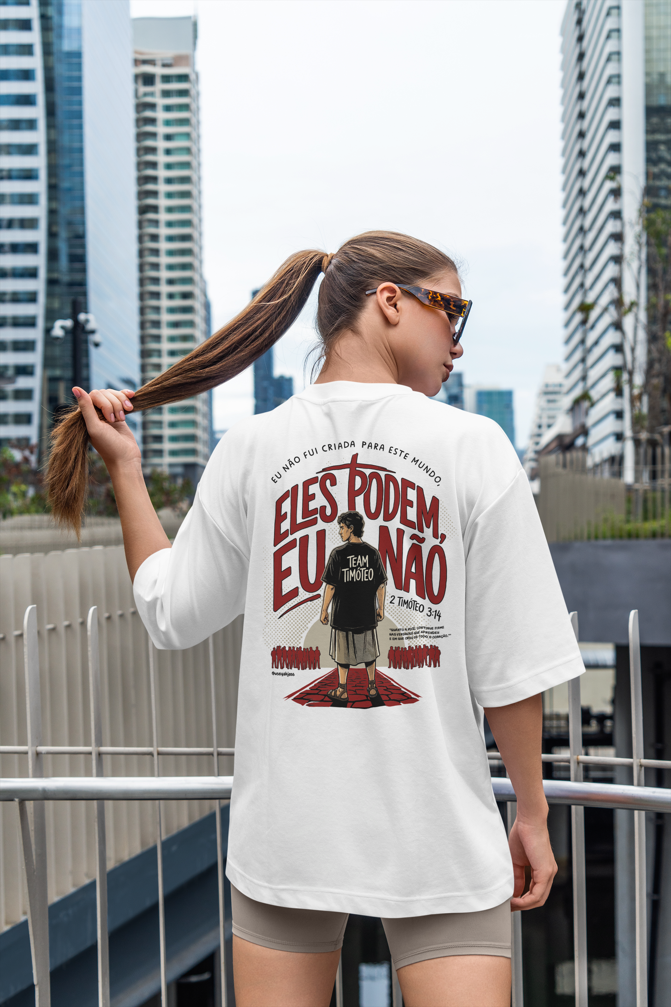 Camiseta Oversized Premium Unissex - Team Timóteo Feminina V1 Yahjess