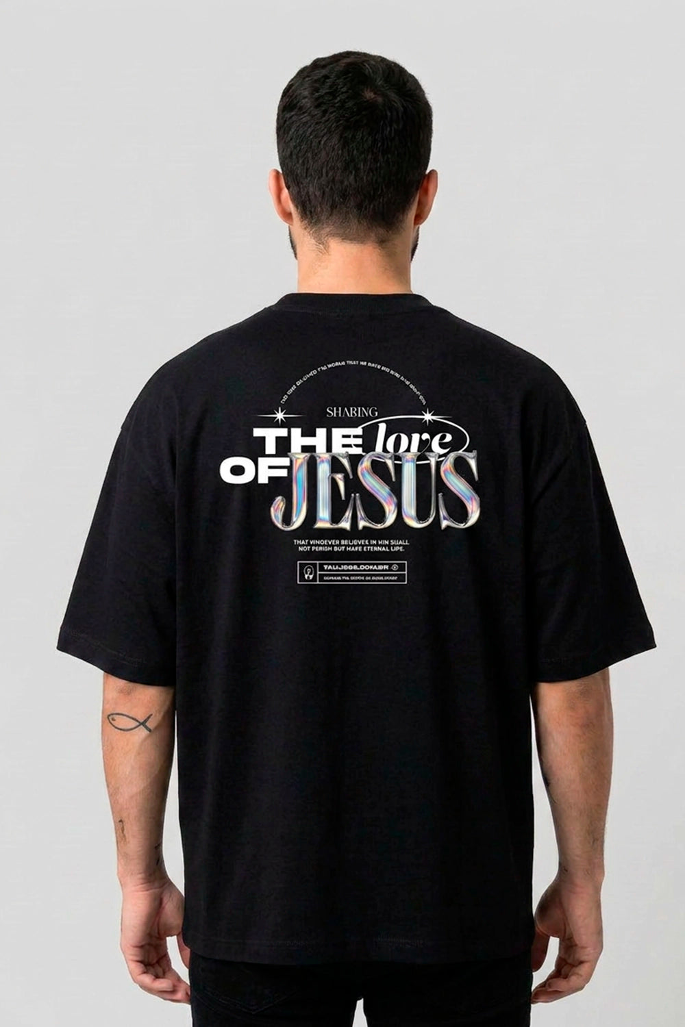 Camiseta Oversized Minimal Collection The Jesus - Yahjess