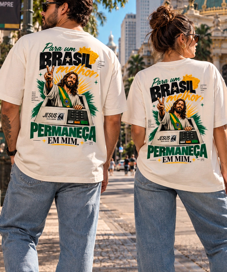 Camiseta Eleições 2026 Oversized Unissex