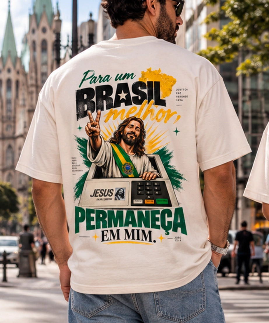 Camiseta Eleições 2026 Oversized Unissex