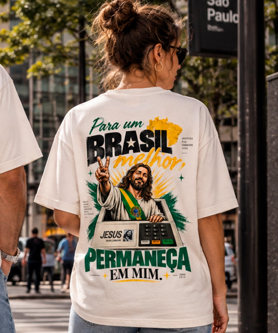 Camiseta Eleições 2026 Oversized Unissex