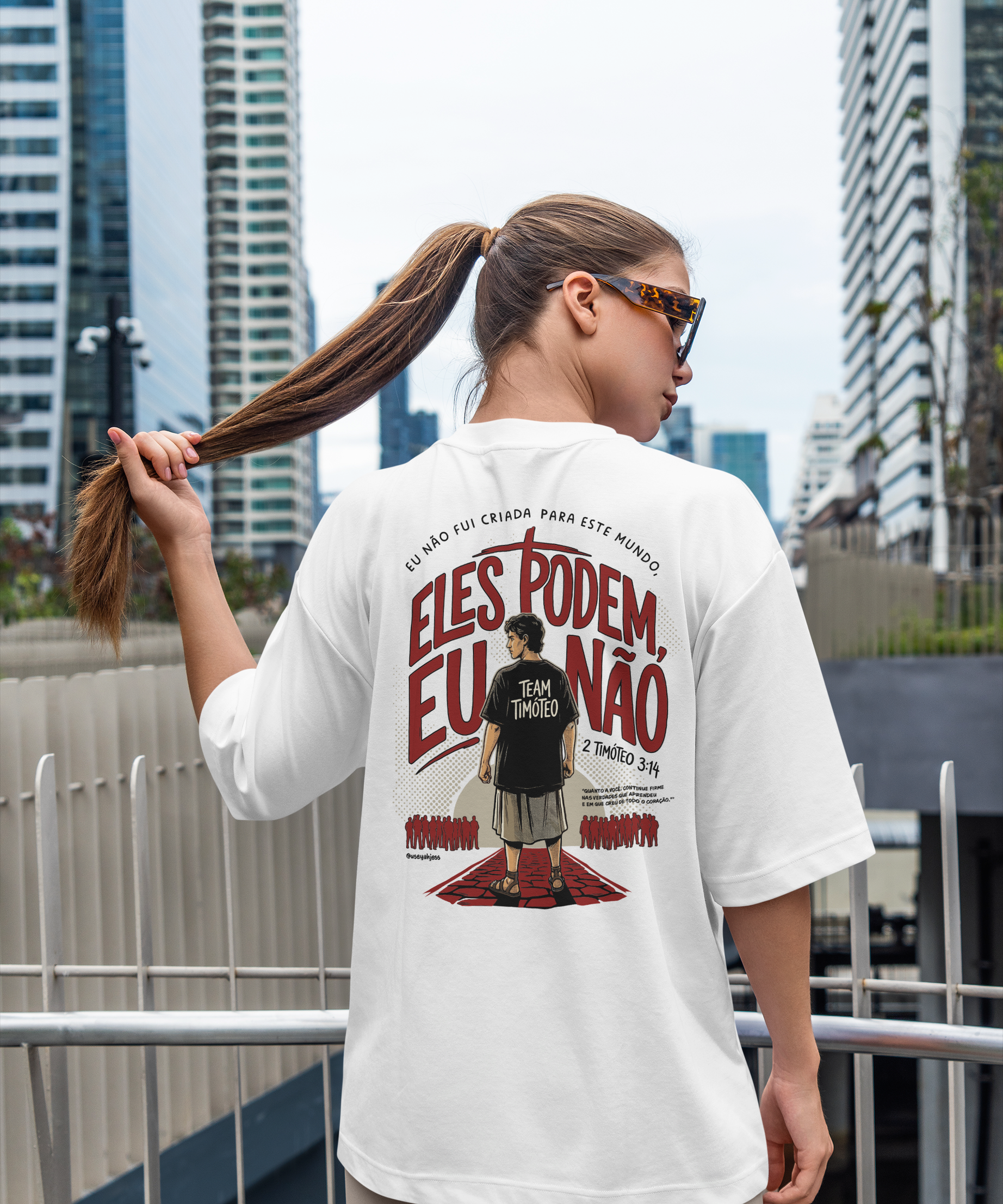 Camiseta Oversized Premium Unissex - Team Timóteo Feminina V1 Yahjess