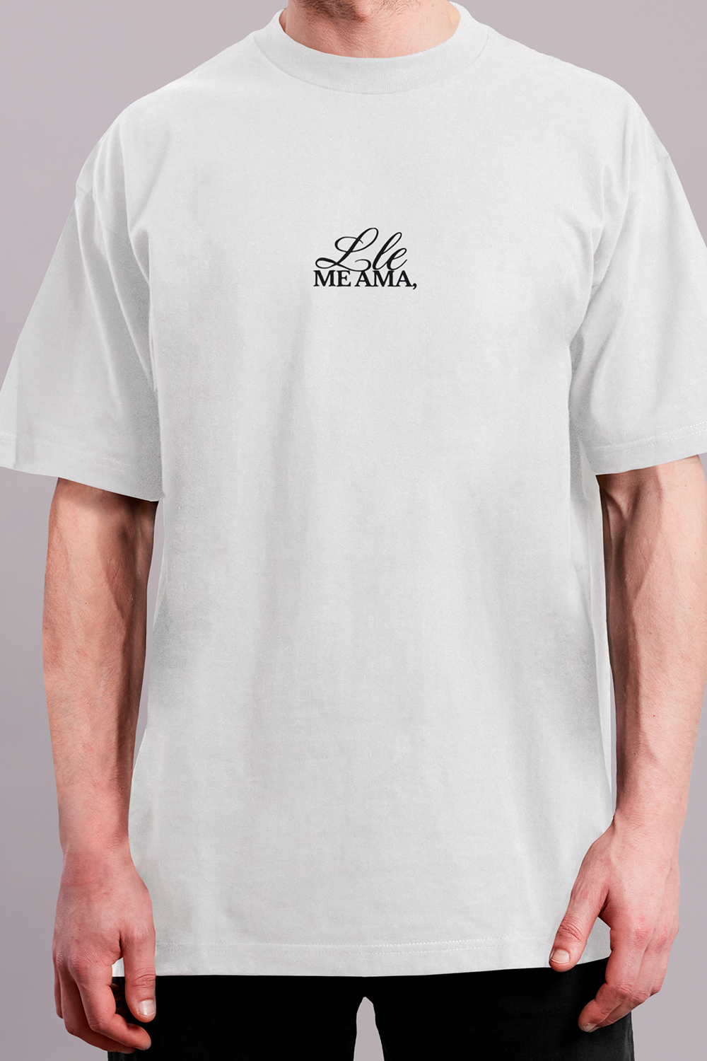Camiseta Oversized Premium Unissex - Me ama/Como pode me amar Yahjess
