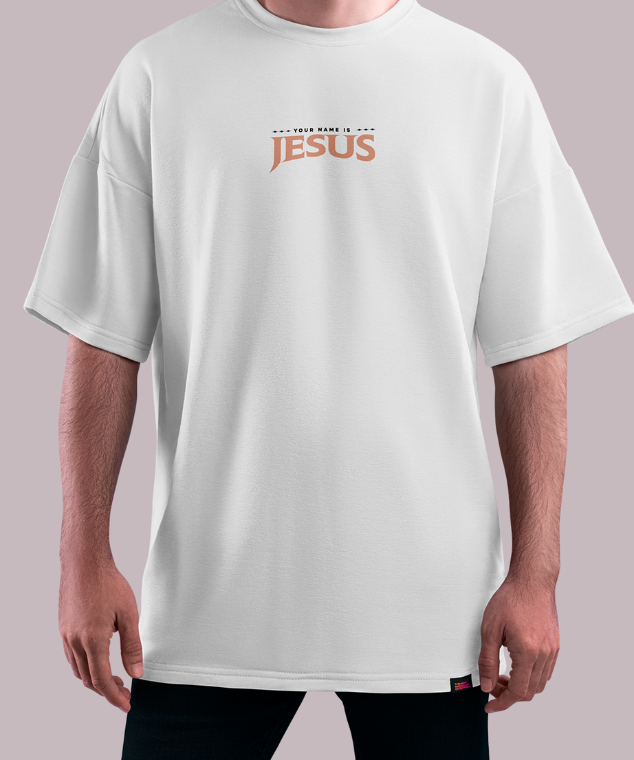 Camiseta Oversized Premium Unissex - Your Name is Jesus Yahjess