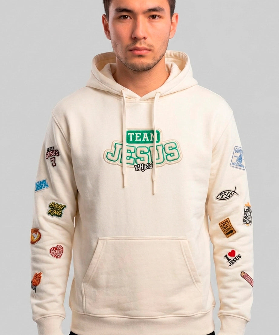Moletom Unissex Team Jesus Off White Yahjess