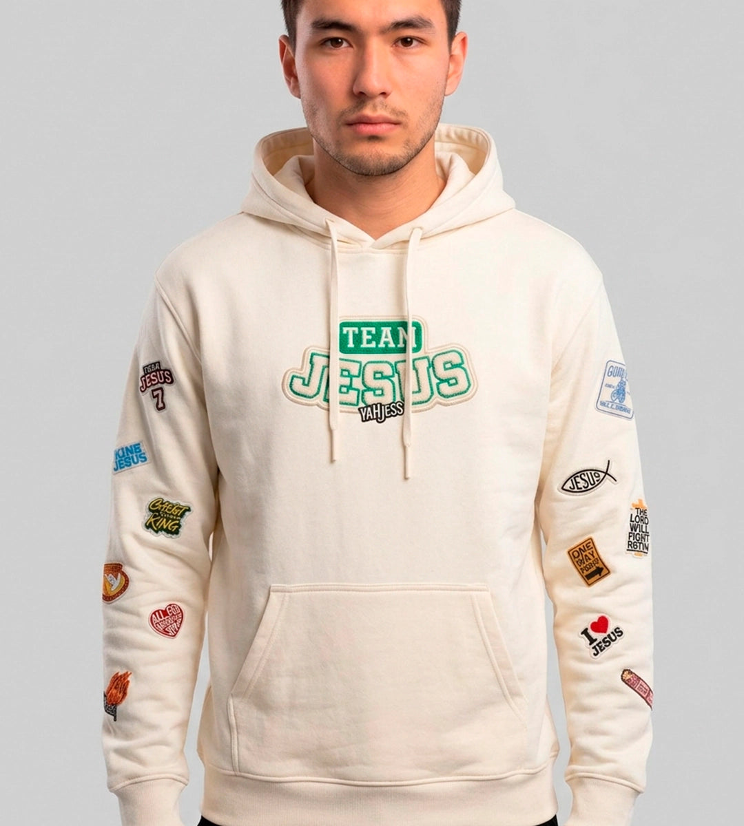 Moletom Unissex Team Jesus Off White Yahjess