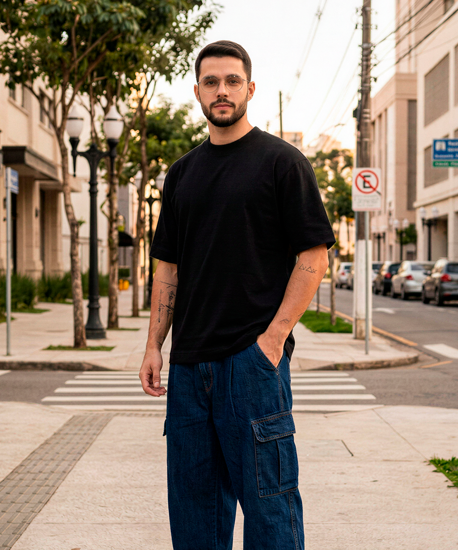 Camiseta Oversized Basic | Yahjess