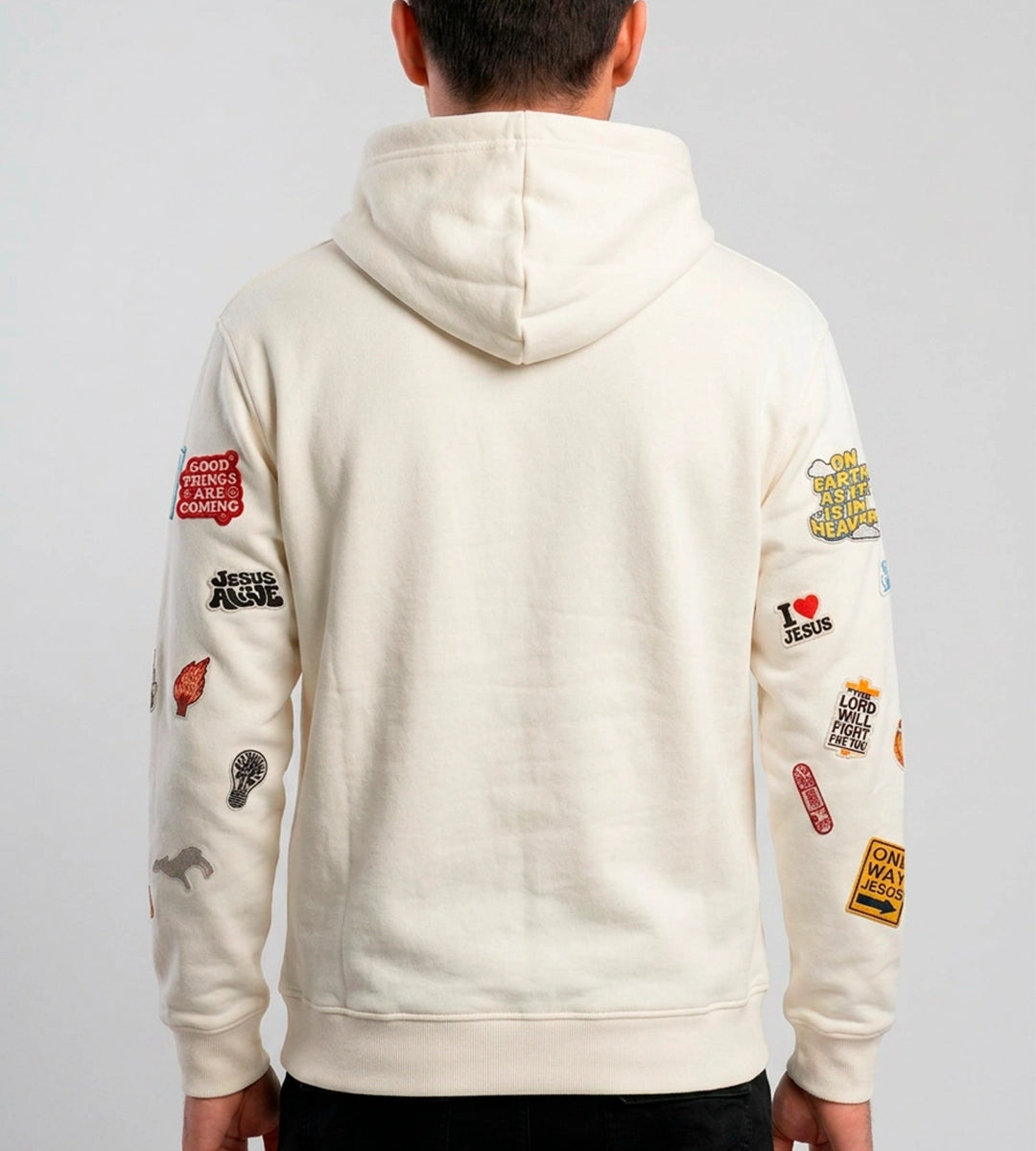 Moletom Unissex Team Jesus Off White Yahjess