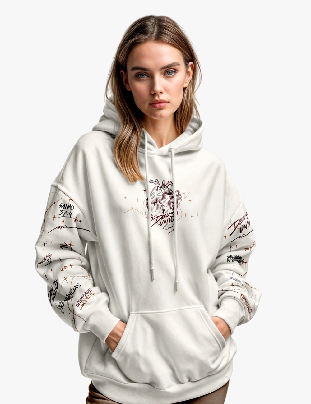 Moletom Feminino Deus Uniu Casal | Yahjess