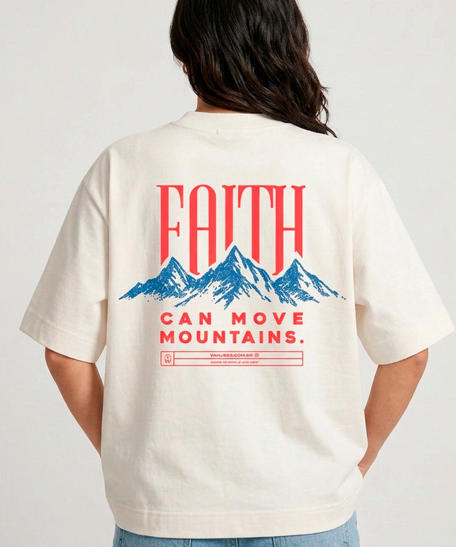 Camiseta Oversized Minimal Collection Faith - Yahjess