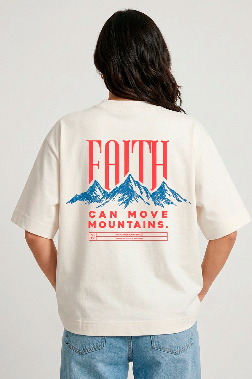 Camiseta Oversized Minimal Collection Faith - Yahjess