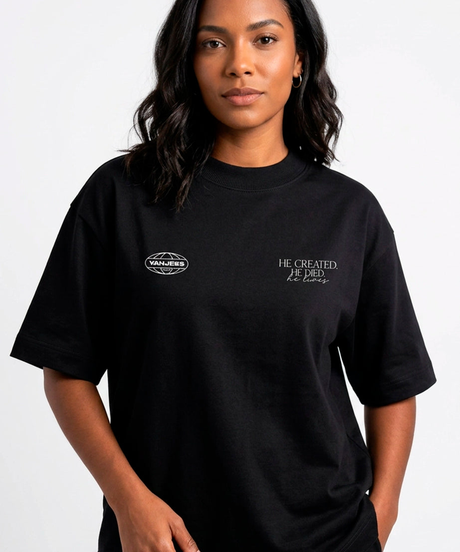 Camiseta Oversized Minimal Collection Created - Yahjess