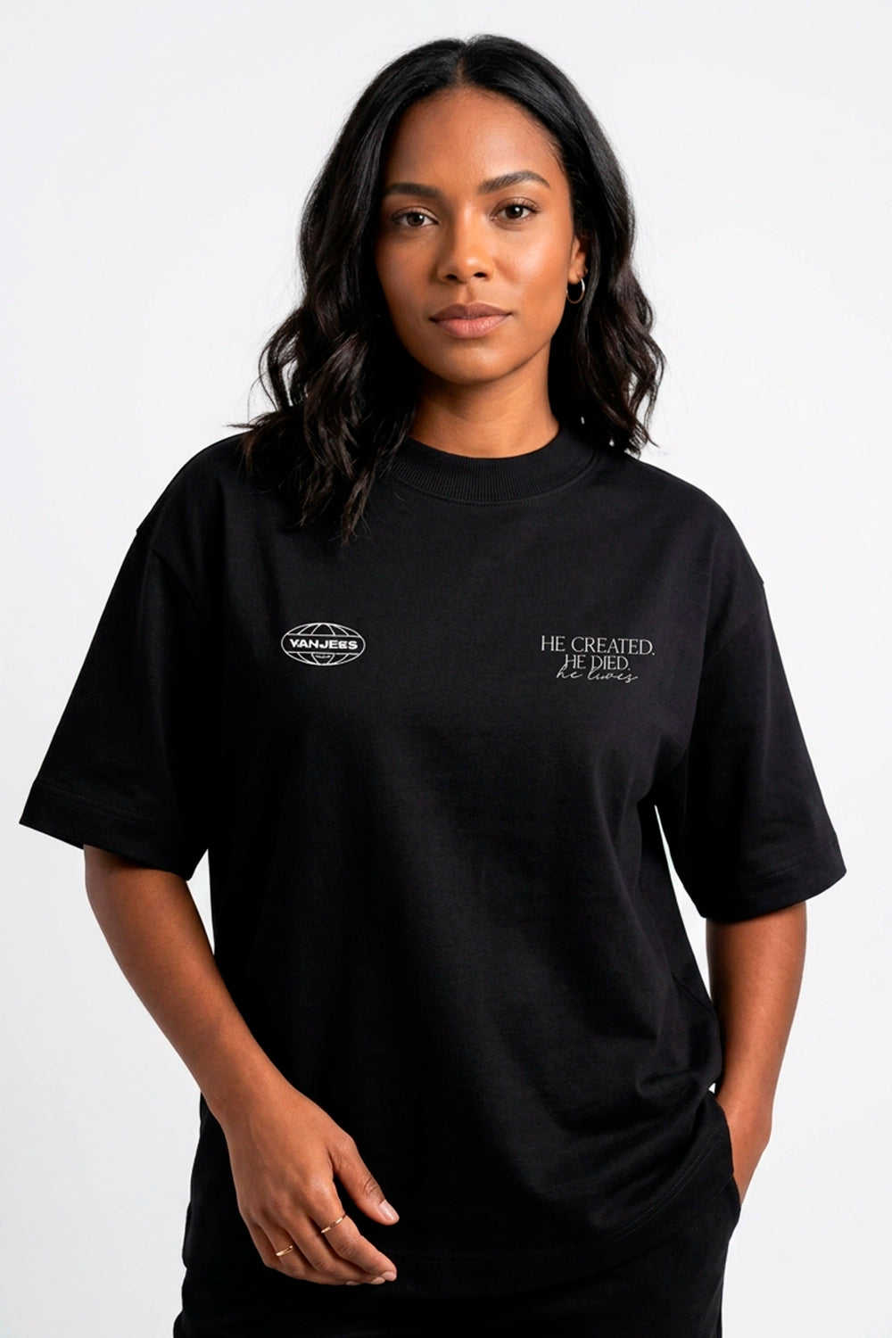 Camiseta Oversized Minimal Collection Created - Yahjess