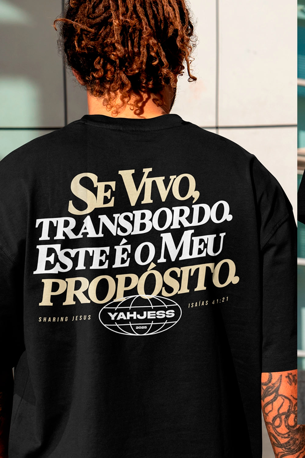 Camiseta Oversized Propósito Missionário - Yahjess