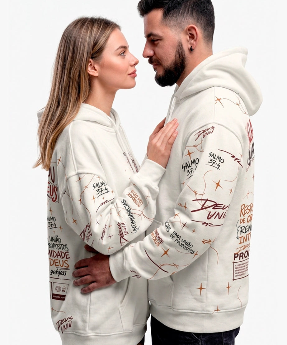 Moletom Feminino Deus Uniu Casal | Yahjess