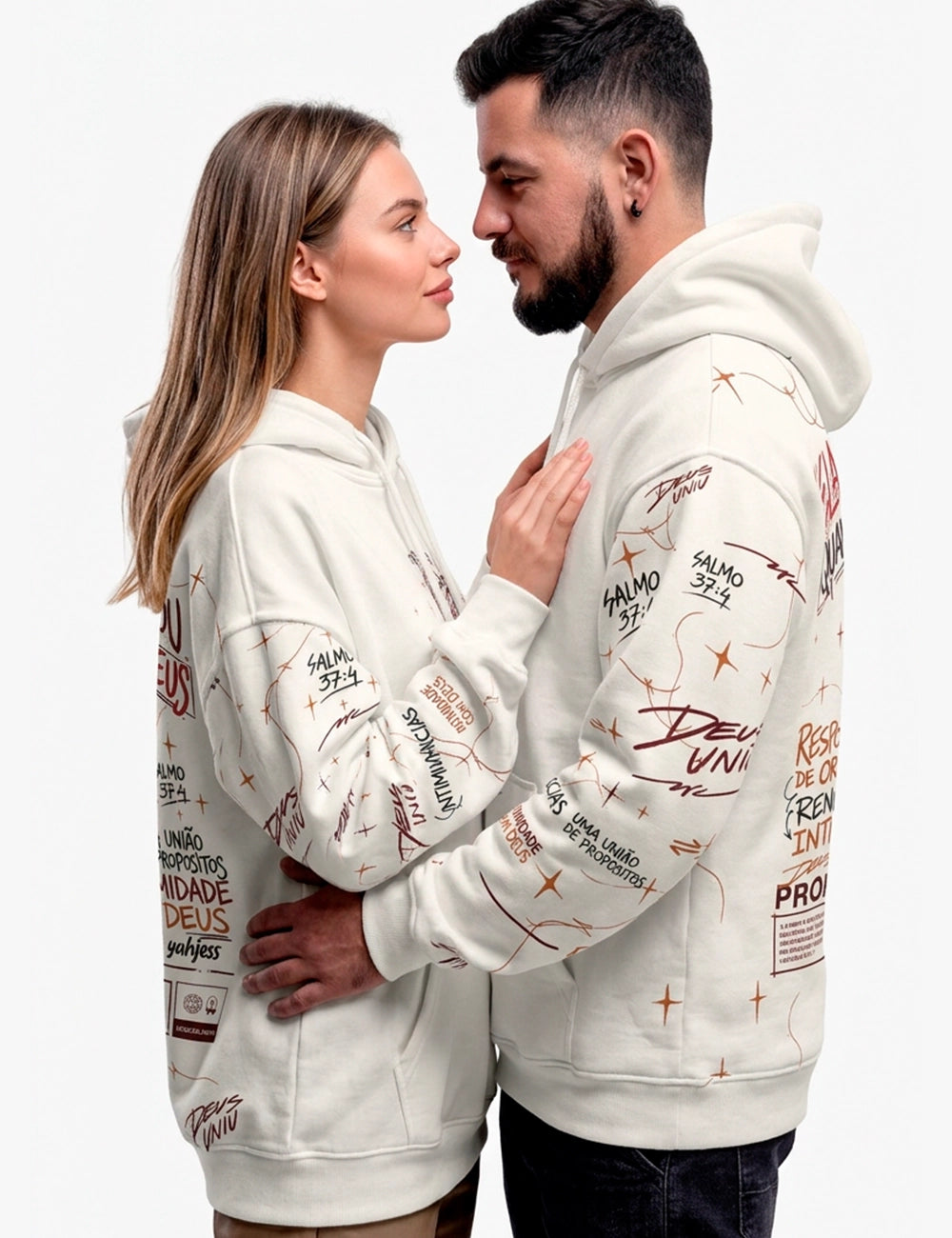 Moletom Feminino Deus Uniu Casal | Yahjess