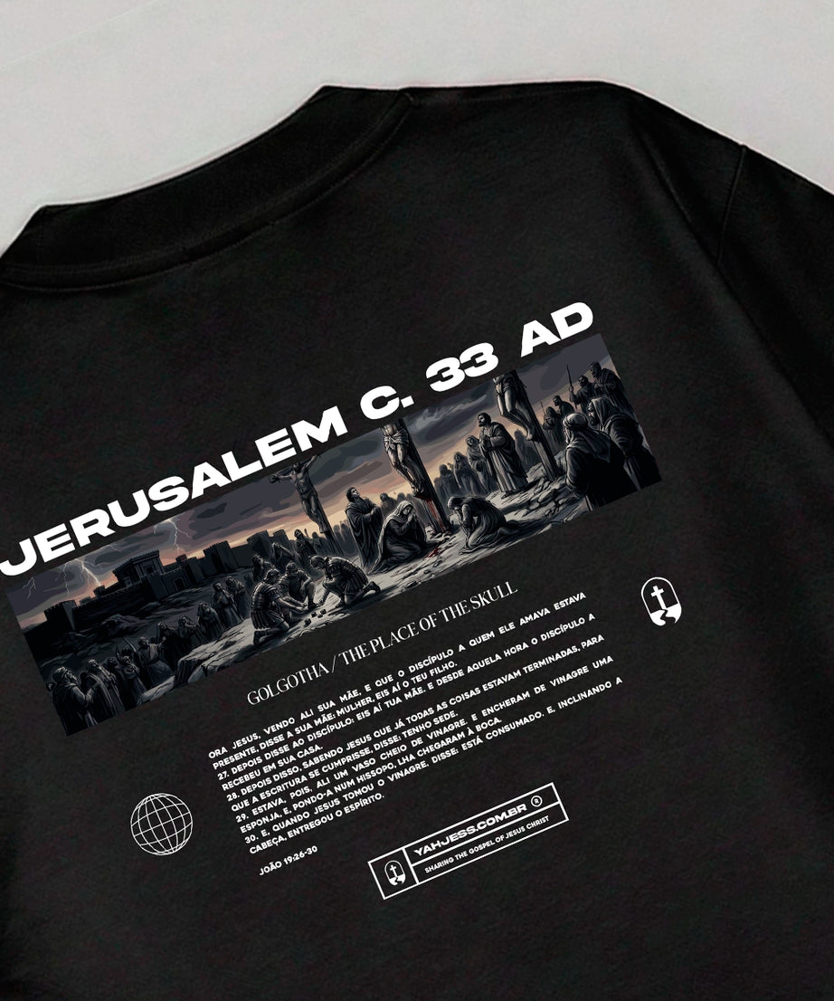 Camiseta Oversized Minimal Collection Jerusalem - Yahjess