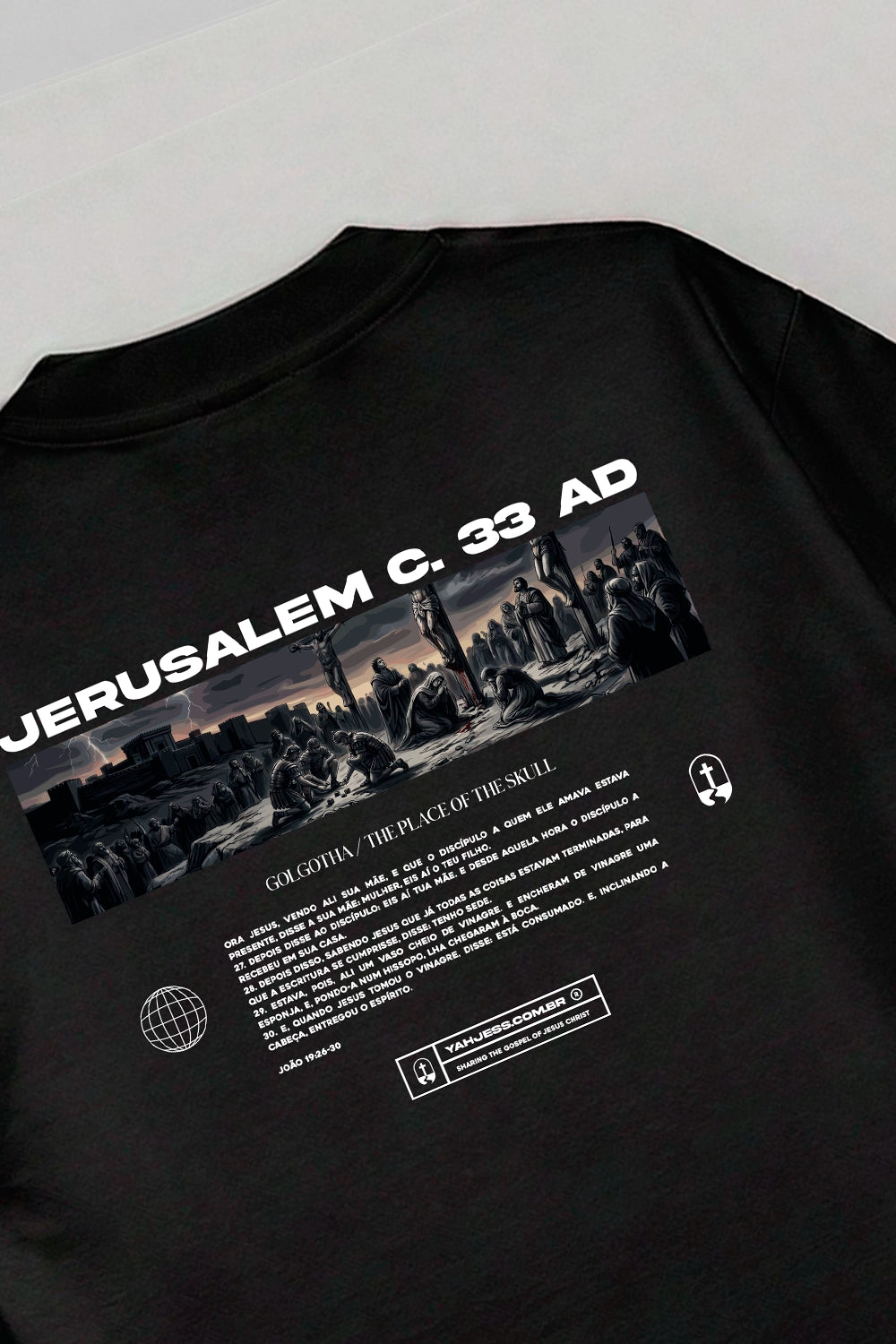 Camiseta Oversized Minimal Collection Jerusalem - Yahjess