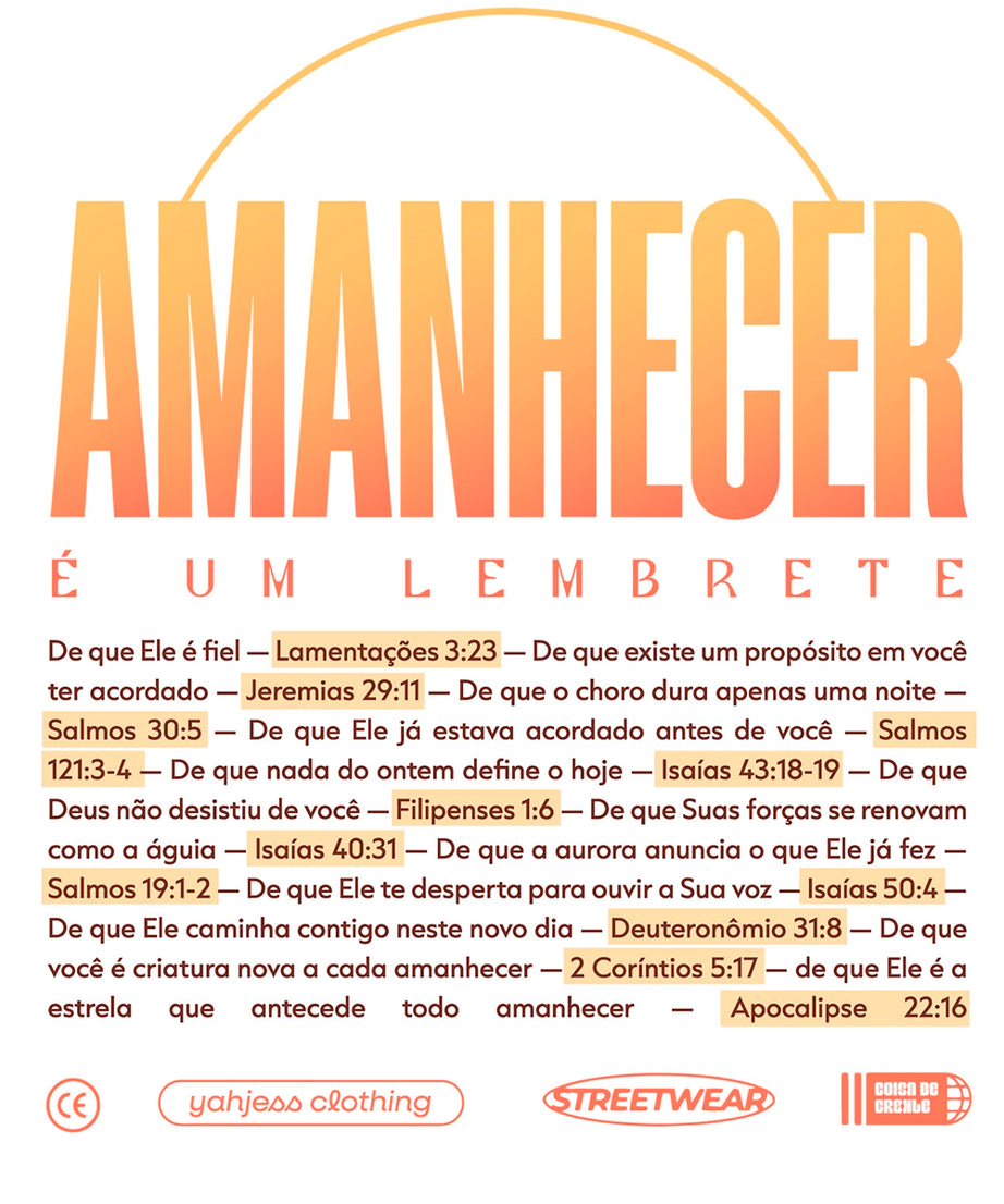 Camiseta Oversized Amanhecer - Yahjess
