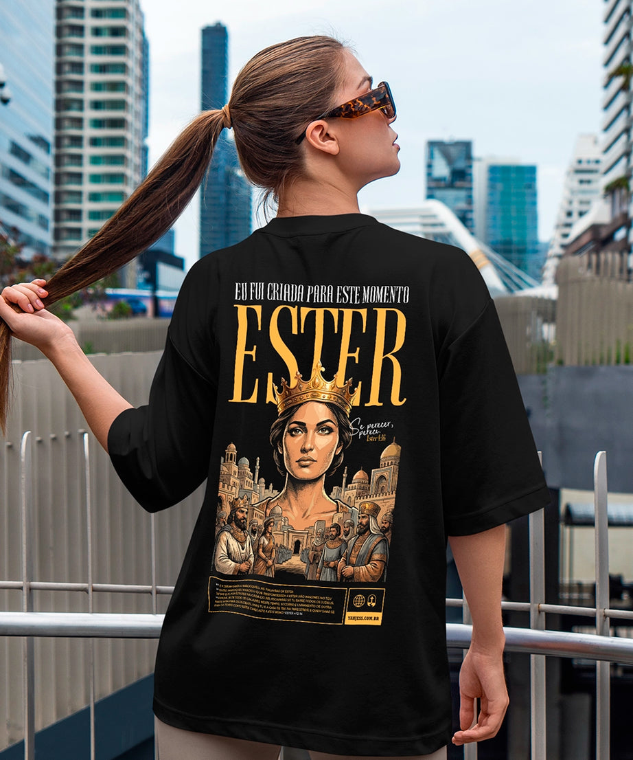 Camiseta Oversized Feminino - Ester