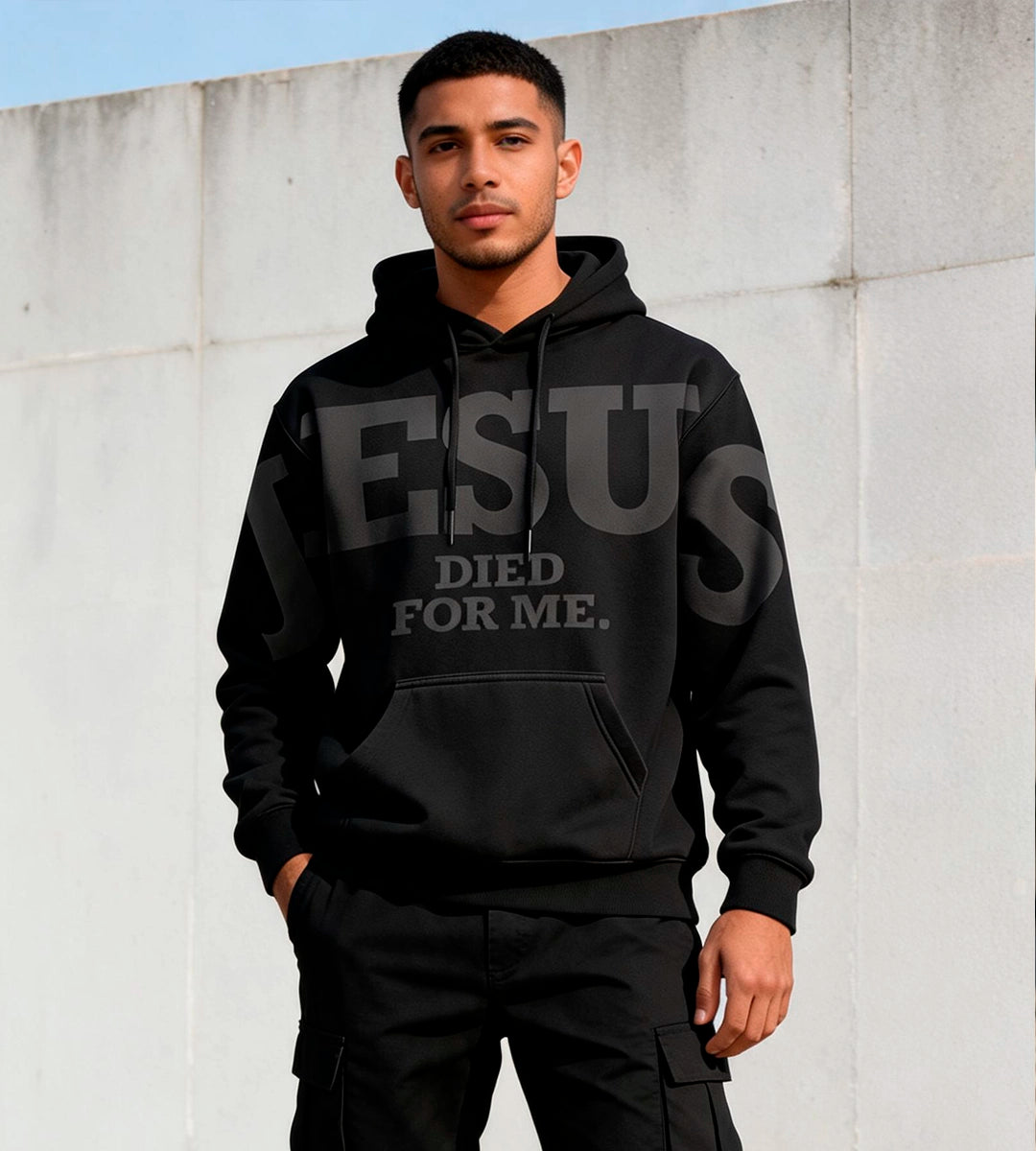 Moletom Unissex Jesus Died For Me (Black) - Yahjess